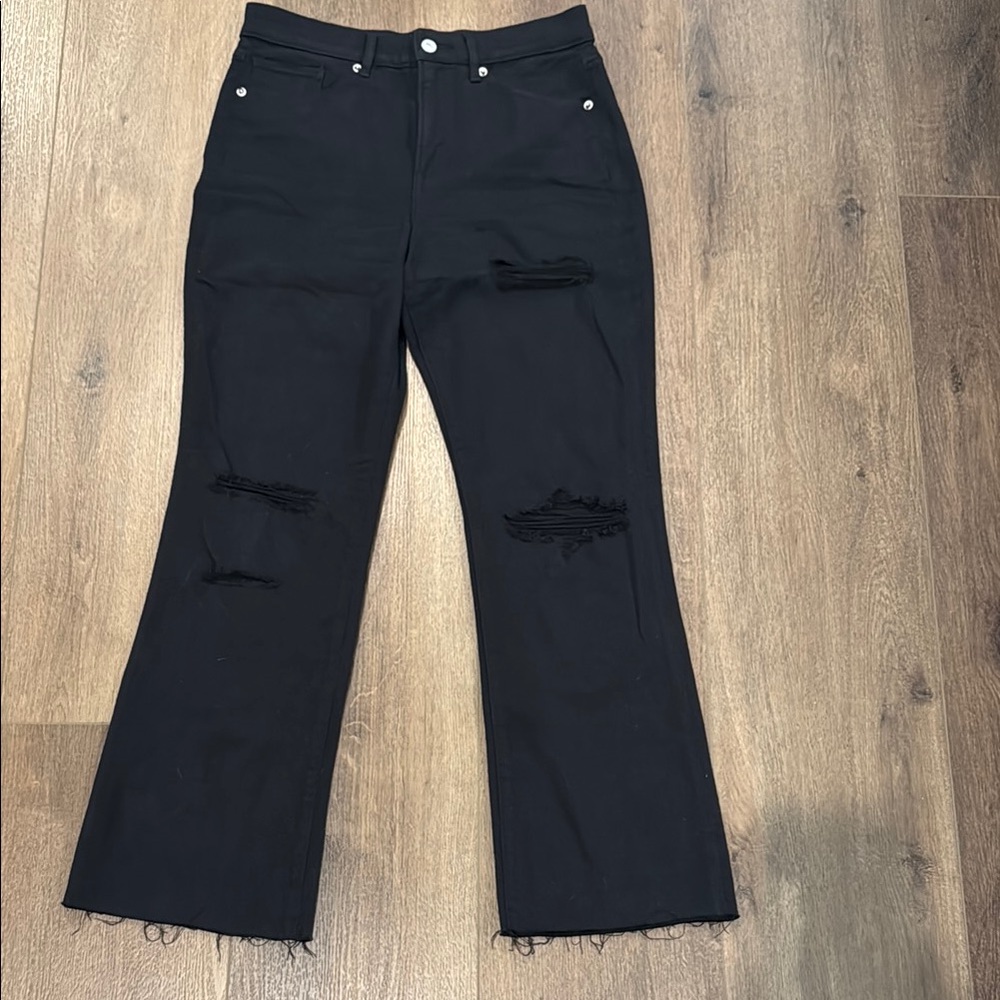 Black Distressed Women's Jeans